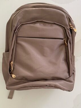 Backpack for Women, 15.6 Inch, Champagne |  USB Charging Hole, Water Resistant